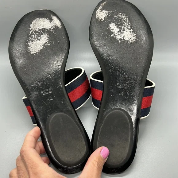 Gucci Horse-bit sandals. Size 40 - Picture 7 of 12